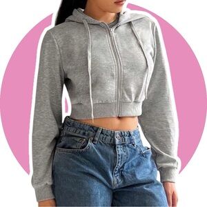 SHEIN // Cropped Hoodie